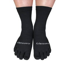 Load image into Gallery viewer, Edenswear Zinc-infused Tencel Eczema Moisturizing 5 Toe Socks for Adults