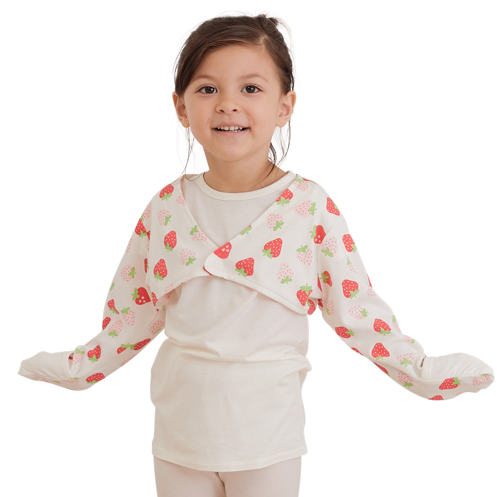 Edenswear Zink-doordrenkt Baby Flip Mitten Sleeves voor Eczeem (Roze