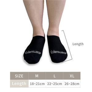 Edenswear Zinc-infused Tencel Eczema No Show Socks