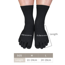 Load image into Gallery viewer, Edenswear Zinc-infused Tencel Eczema Moisturizing 5 Toe Socks for Adults