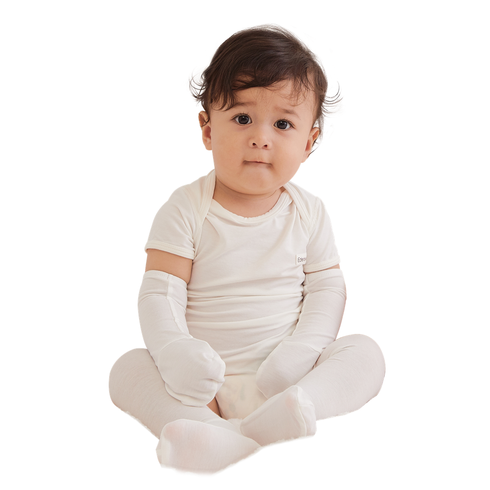 Edenswear Zinc Fiber Baby Toddler Scratch Proof Mittens for Eczema W